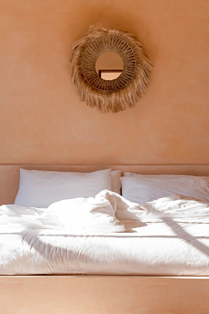 Le miroir Abaca Solomon - Naturel