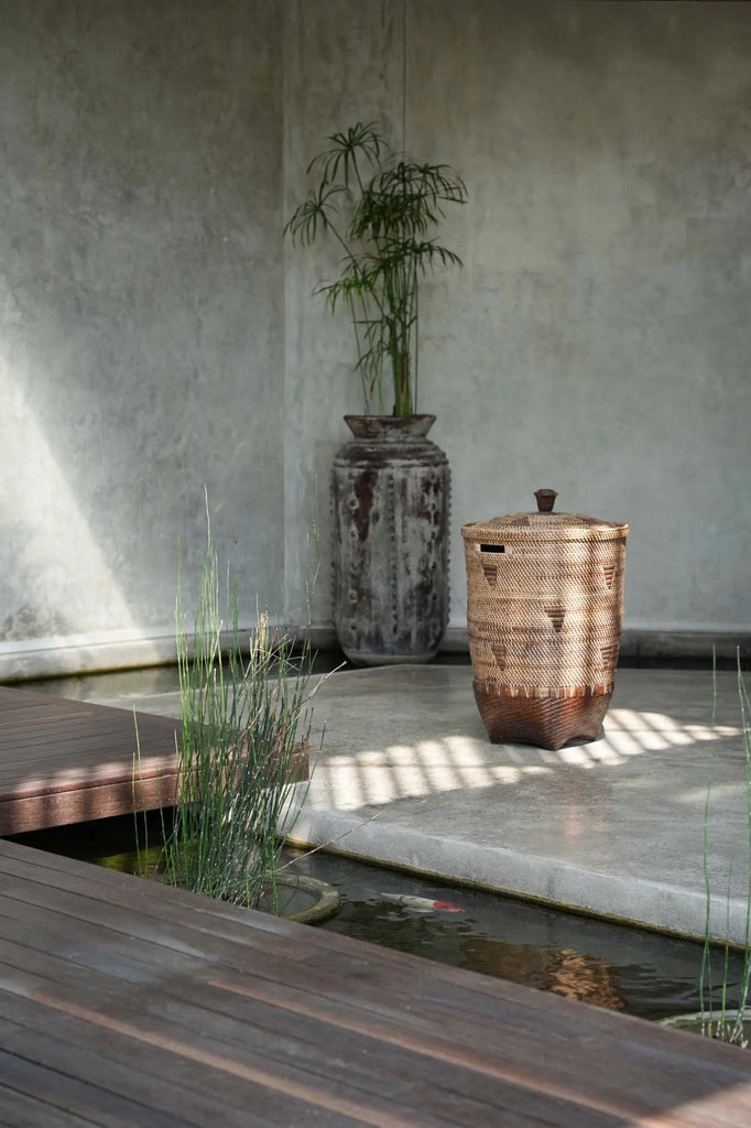 Le panier à linge colonial - Marron naturel - XL