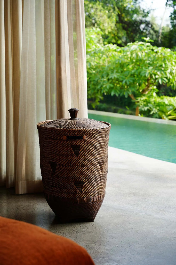 Le panier à linge colonial - Marron naturel - XL