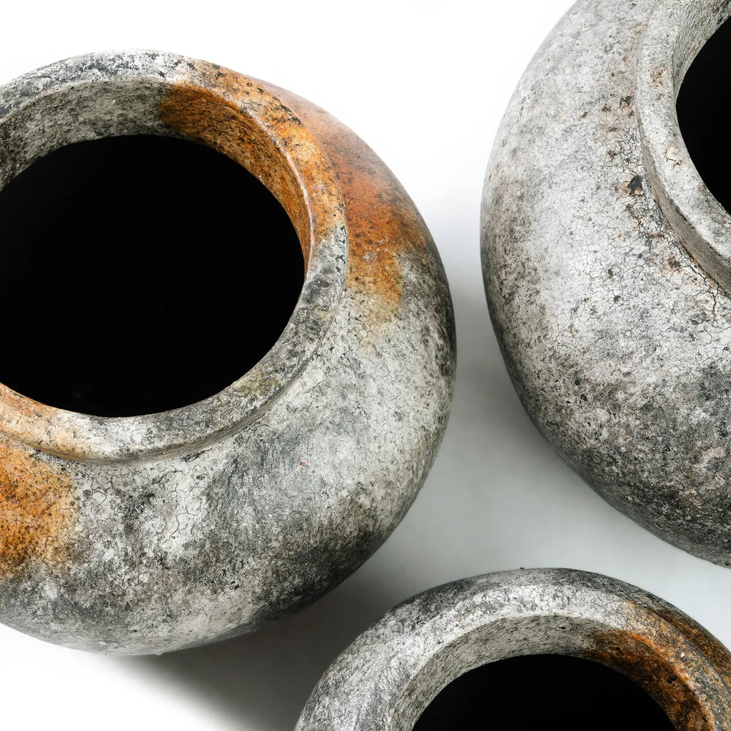 Le vase funky - Gris antique - L
