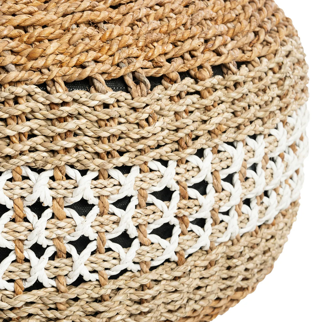 Le pouf en macramé