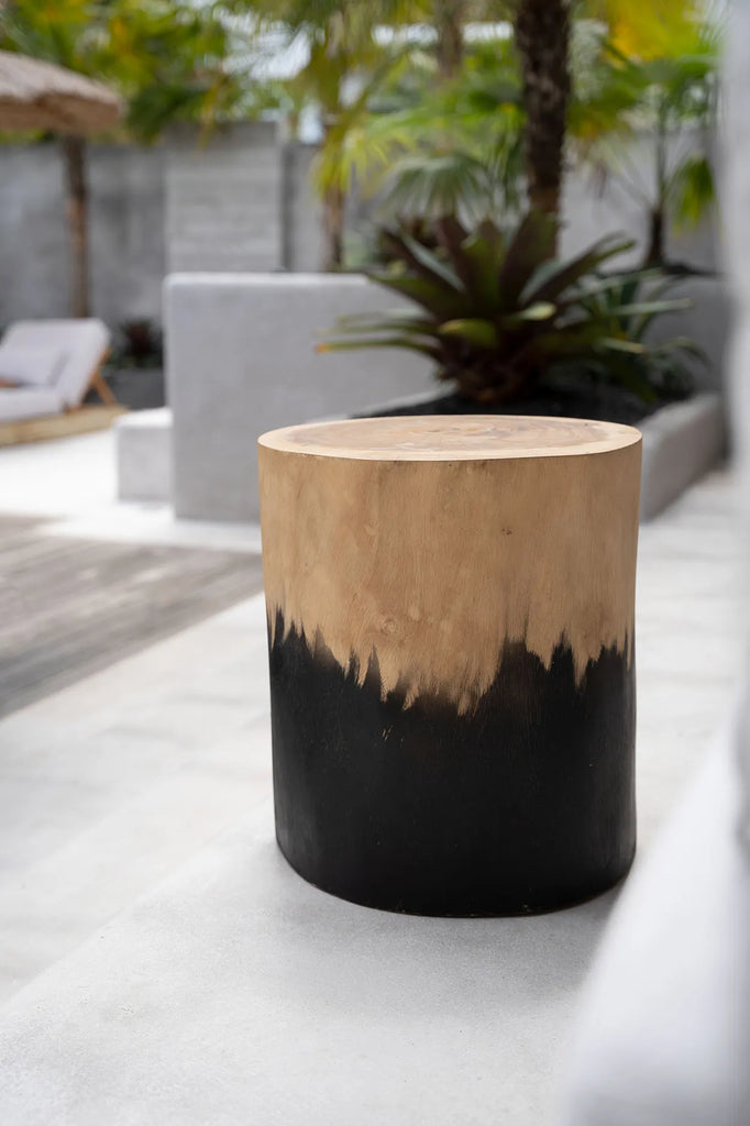 Le tabouret Morocho - Noir Naturel