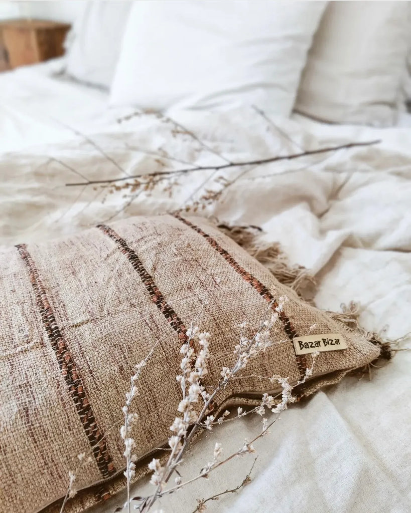 La housse de coussin Oh My Gee - Beige Noir - 30x50