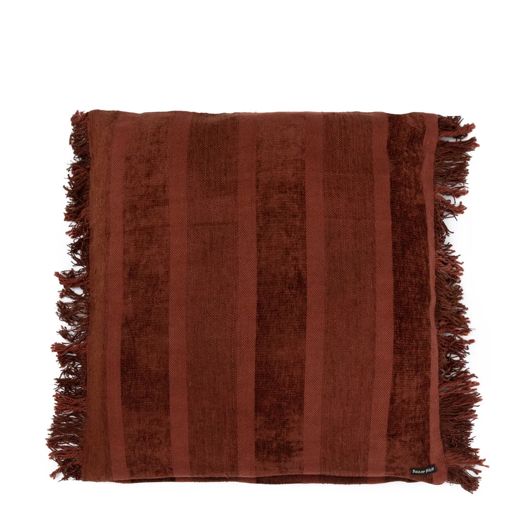 Housse de coussin Oh My Gee - Velours Bordeaux - 60x60