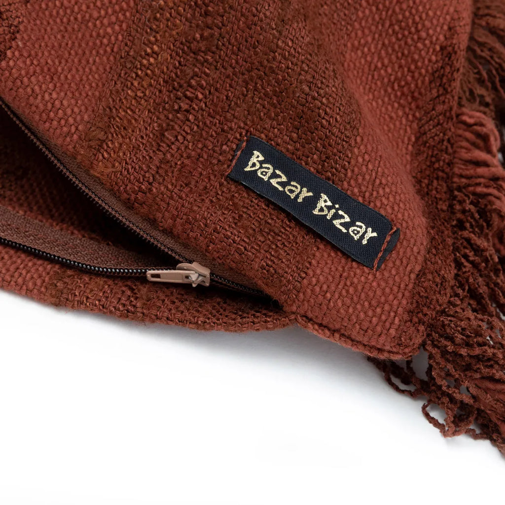 Housse de coussin Oh My Gee - Velours Bordeaux - 60x60