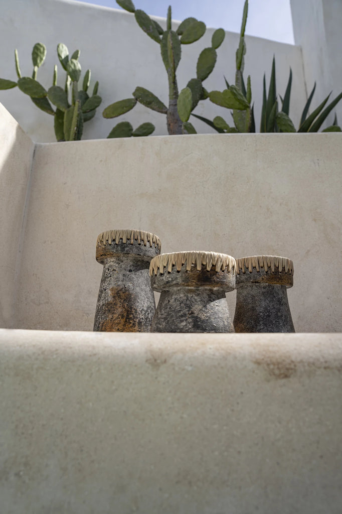 Le joli porte-bougie - Gris antique - M