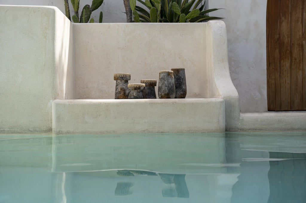 Le joli porte-bougie - Gris antique - M