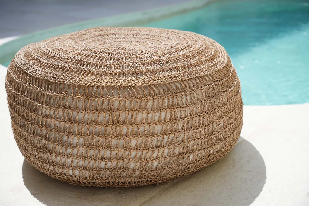 Le pouf en herbe marine - Naturel - M