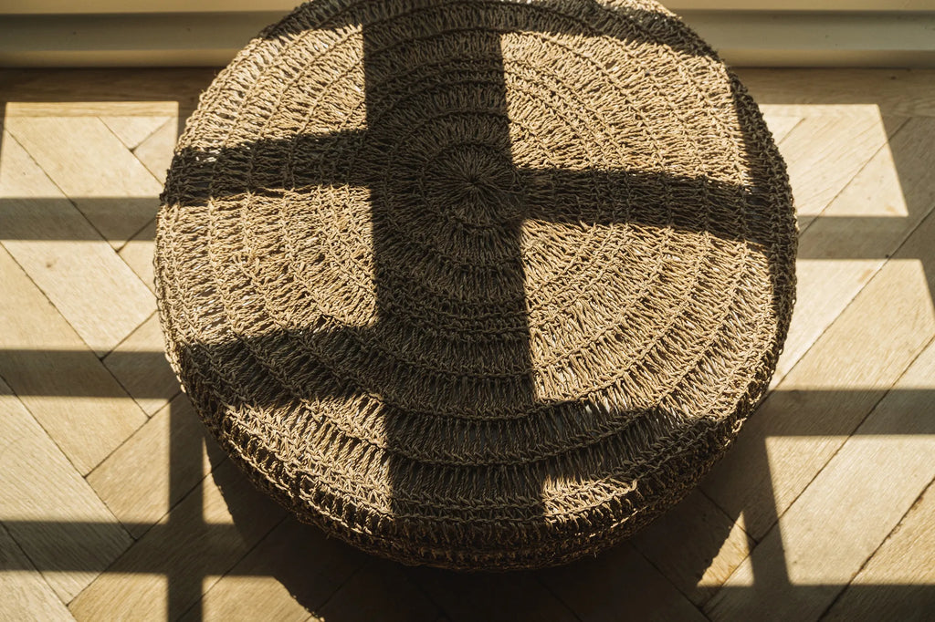 Le pouf en herbe marine - Naturel - M