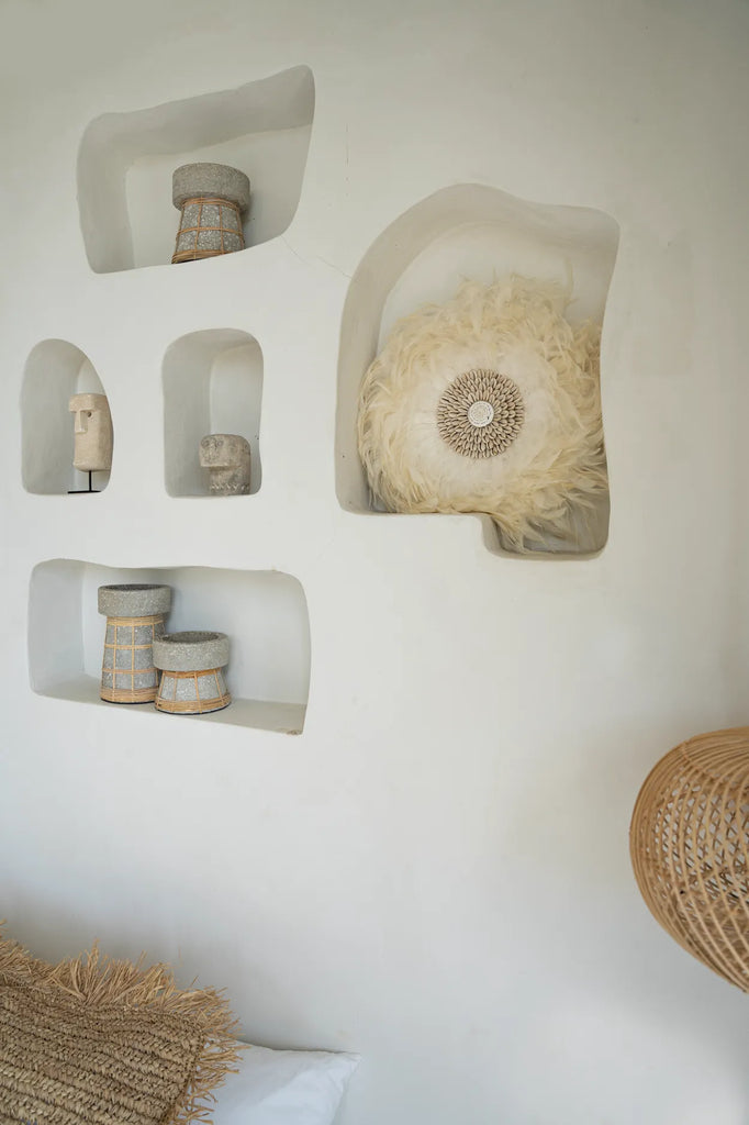 Le support de bougie serein - Béton naturel - M