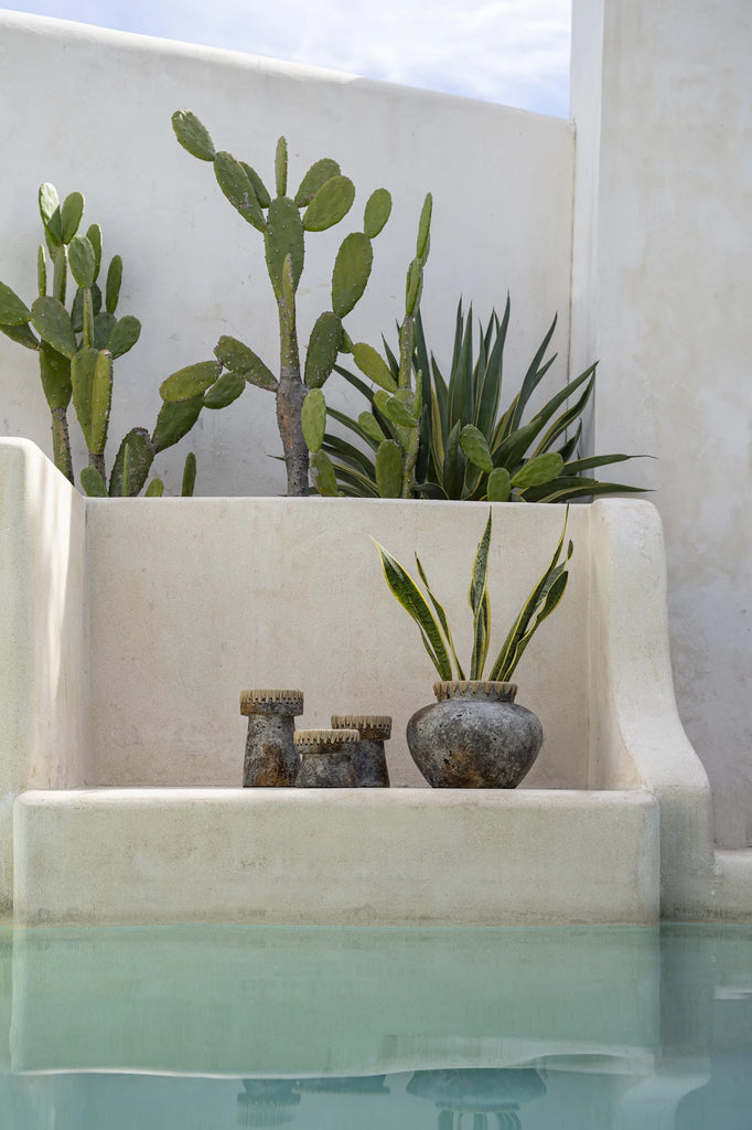 Le vase Styly - Gris antique - L