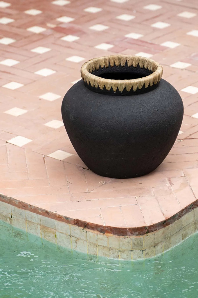 Le vase Styly - Noir Naturel - L