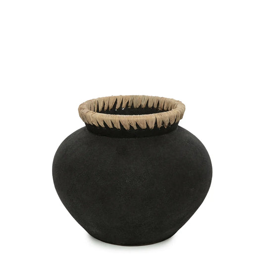 Le vase Styly - Noir Naturel - M