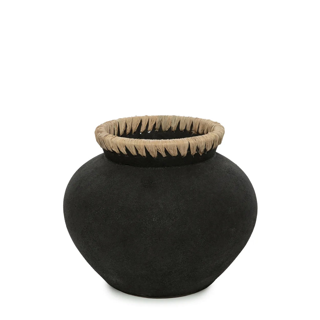 Le vase Styly - Noir Naturel - M