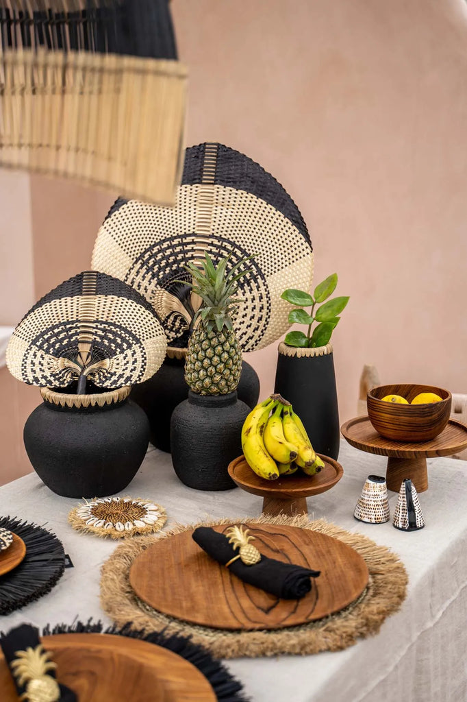 Le vase Styly - Noir Naturel - M