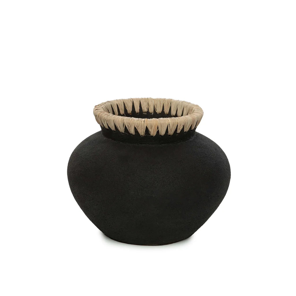 Le vase Styly - Noir Naturel - S
