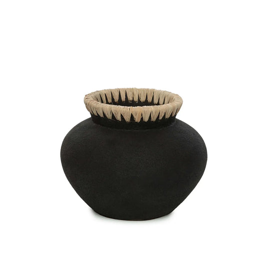 Le vase Styly - Noir Naturel - S