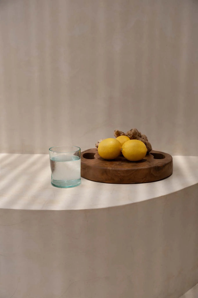 Le plateau en racine de teck - Naturel - S