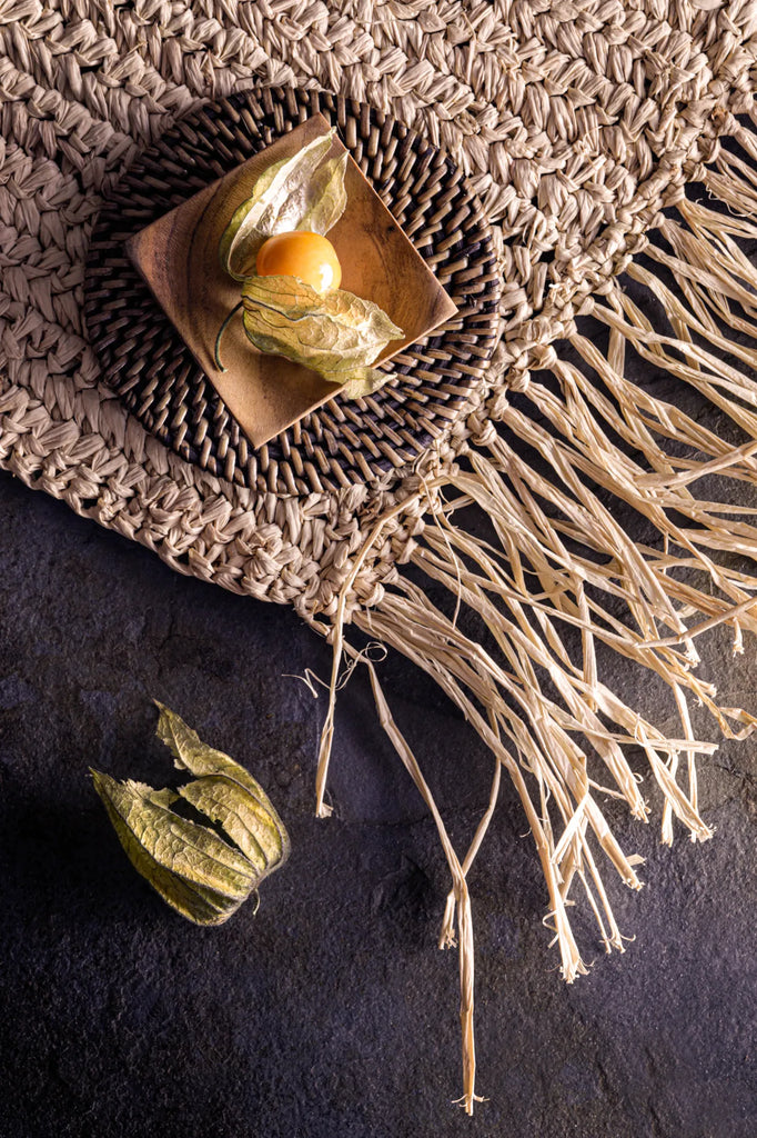 Le plateau de sel en racine de teck - XS