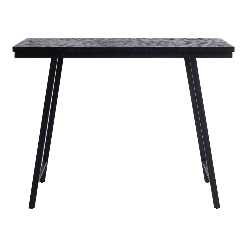 La table haute à chevrons - Noire - 140cm