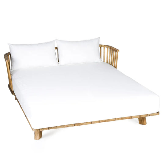 Le lit de jour double Malawi - Blanc naturel