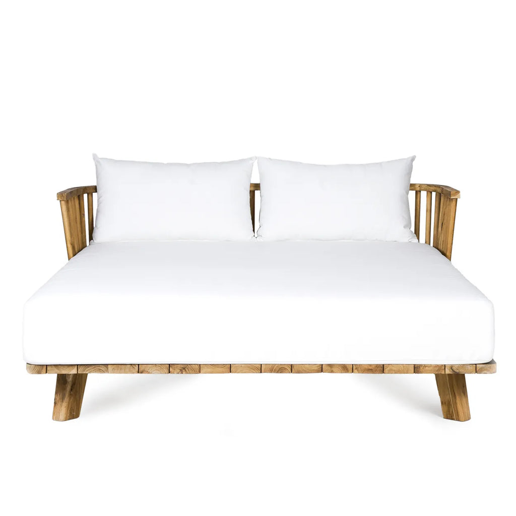 Le lit de jour double Malawi - Blanc naturel