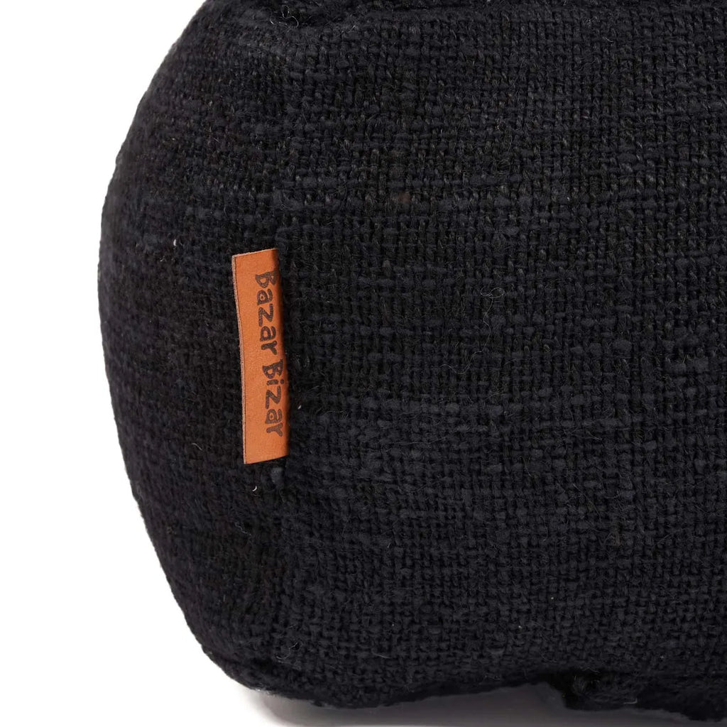 Le pouf confortable - Noir
