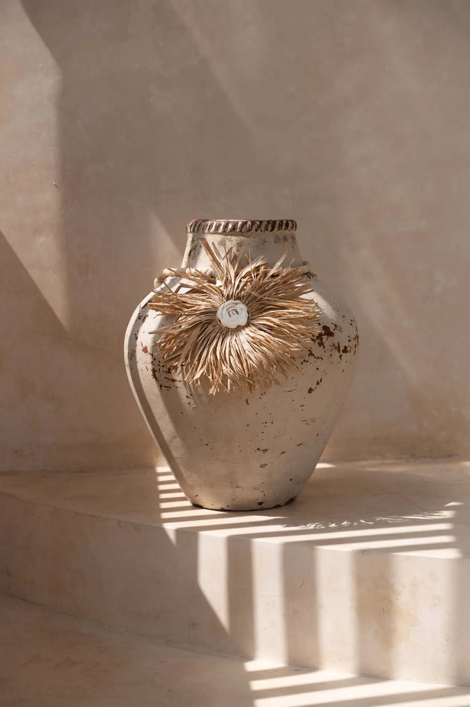 Le pompon en raphia Bunga - Naturel